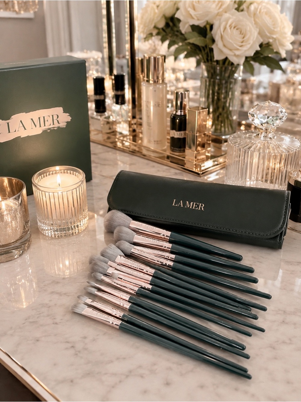New LA MER Set of 14 Makeup Brushes โ Beauty Gift With Purchase